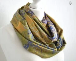 Green Yellow Lilac Upcycled Sari Silk Scarf - Boho Eco Friendly Autumn Fall Winter Womens Silk Scarf - Boho Christmas Best Friend Gift 14 Green Yellow Lilac Upcycled Sari Silk Scarf - Boho Eco Friendly Autumn Fall Winter Womens Silk Scarf - Boho Christmas Best Friend Gift -Jewellery Soldes Boutique il fullxfull.4359409112 iw8q