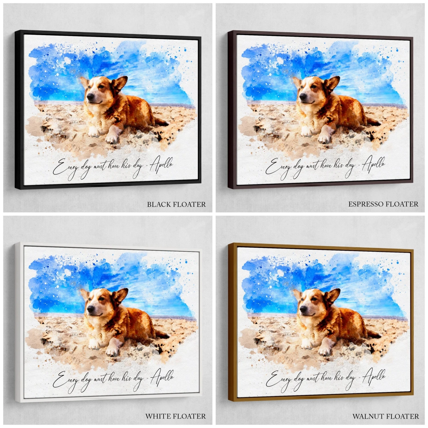 Custom Water Color Portrait From Dog Photo, Water Color Painting Portrait, Dog Owner Gift, Christmas Gift, Pet Portrait, Digital Art Print 11 Custom Water Color Portrait From Dog Photo, Water Color Painting Portrait, Dog Owner Gift, Christmas Gift, Pet Portrait, Digital Art Print - Image 9