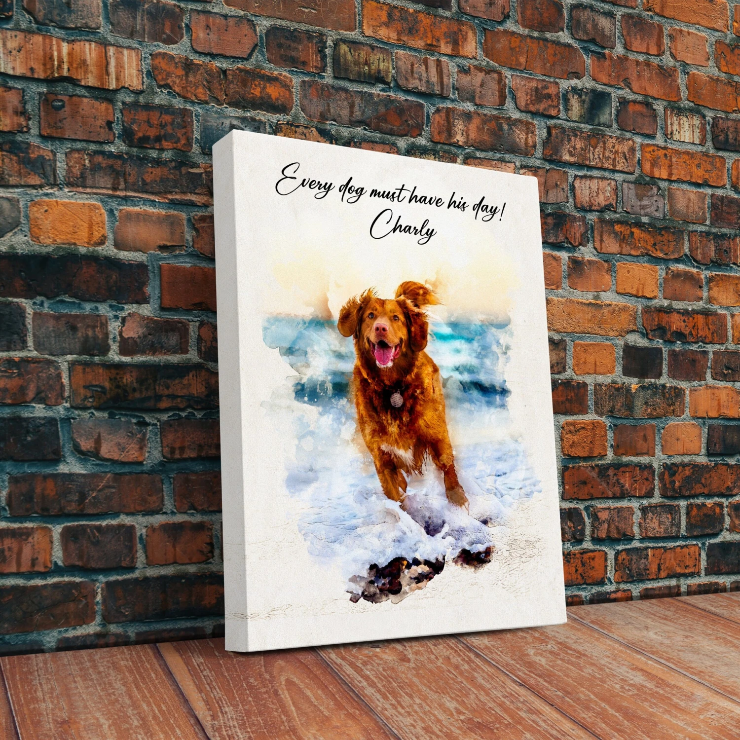 Custom Water Color Portrait From Dog Photo, Water Color Painting Portrait, Dog Owner Gift, Christmas Gift, Pet Portrait, Digital Art Print 4 Custom Water Color Portrait From Dog Photo, Water Color Painting Portrait, Dog Owner Gift, Christmas Gift, Pet Portrait, Digital Art Print - Image 2