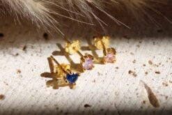 Gold Birthstone Stud Earrings | Tiny CZ Birthstone Studs | Minimalist Earrings | Gemstone Gold Studs | Personalized Christmas Gift For Her -Jewellery Soldes Boutique il fullxfull.4375973009 swm9