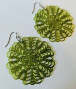 Vintage Statement Earrings, Large Lucite Filigree Earrings, Colorful Lightweight Earrings, Christmas Gift For Women -Jewellery Soldes Boutique il fullxfull.4380558552 3znu