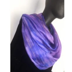 100% Boho Silk Scarf Ombre Scarf Mix Of Copper, Purple, Blue Silk Scarf For Hair Loss Gift For Women Neck Scarf Christmas Gift For Teacher -Jewellery Soldes Boutique il fullxfull.4384628459 tpxq