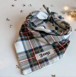Dog Bandana • Personalized Dog Bandana • Christmas Tartan Dog Bandana • New Puppy Gift -Jewellery Soldes Boutique il fullxfull.4386279939 86ua