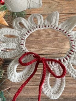 Crochet Baby Collar Crochet Pattern, Christmas Crochet Patterns, Christmas Collar Pattern, Crochet Christmas Patterns, Crochet Toddler -Jewellery Soldes Boutique il fullxfull.4388994676 mh2q