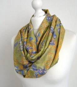 Green Yellow Lilac Upcycled Sari Silk Scarf - Boho Eco Friendly Autumn Fall Winter Womens Silk Scarf - Boho Christmas Best Friend Gift 13 Green Yellow Lilac Upcycled Sari Silk Scarf - Boho Eco Friendly Autumn Fall Winter Womens Silk Scarf - Boho Christmas Best Friend Gift -Jewellery Soldes Boutique il fullxfull.4406793135 co3z