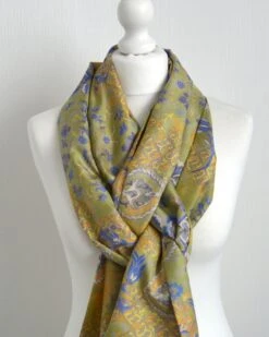 Green Yellow Lilac Upcycled Sari Silk Scarf - Boho Eco Friendly Autumn Fall Winter Womens Silk Scarf - Boho Christmas Best Friend Gift 16 Green Yellow Lilac Upcycled Sari Silk Scarf - Boho Eco Friendly Autumn Fall Winter Womens Silk Scarf - Boho Christmas Best Friend Gift -Jewellery Soldes Boutique il fullxfull.4406793275 8njq