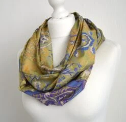 Green Yellow Lilac Upcycled Sari Silk Scarf - Boho Eco Friendly Autumn Fall Winter Womens Silk Scarf - Boho Christmas Best Friend Gift 18 Green Yellow Lilac Upcycled Sari Silk Scarf - Boho Eco Friendly Autumn Fall Winter Womens Silk Scarf - Boho Christmas Best Friend Gift -Jewellery Soldes Boutique il fullxfull.4406793367 7gxd
