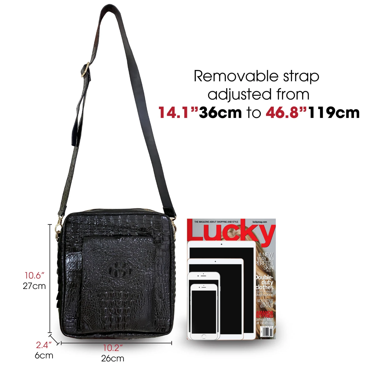 Black Leather Mens Crossbody Shoulder Bag, Vertical Satchel Bag Casual, Small Messenger Bag Christmas Gift For Men 7 Black Leather Mens Crossbody Shoulder Bag, Vertical Satchel Bag Casual, Small Messenger Bag Christmas Gift For Men - Image 5