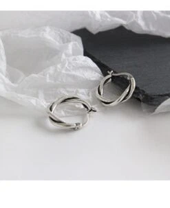 Twisted Hoop Earrings, 18K Gold Plated Medium Hoops Twist, Sterling Silver Twisted Hoops, Minimalist Hoops, Christmas Gift 13 Twisted Hoop Earrings, 18K Gold Plated Medium Hoops Twist, Sterling Silver Twisted Hoops, Minimalist Hoops, Christmas Gift -Jewellery Soldes Boutique il fullxfull.4434525128 4rip