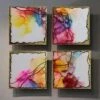 Mini Art Pieces- Set Of 4 |Resin + Colorful Abstract Alcohol Ink Art Coasters |Gold Leaf Accents | Luxury Home Decor,handmade Christmas Gift 2 Mini Art Pieces- Set Of 4 |Resin + Colorful Abstract Alcohol Ink Art Coasters |Gold Leaf Accents | Luxury Home Decor,handmade Christmas Gift -Jewellery Soldes Boutique il fullxfull.4443047964 5m1b