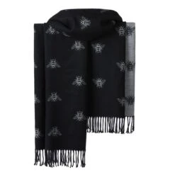 Winter Warmer Reversible Thick Long Bumble Bee Print Fashion Scarf Blanket Wrap Gifts Personalised || For Christmas -Jewellery Soldes Boutique il fullxfull.4461048079 e7jr