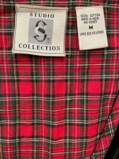 Size M - Vintage Ugly Christmas Black Red Green Plaid Vest 12 Size M - Vintage Ugly Christmas Black Red Green Plaid Vest -Jewellery Soldes Boutique il fullxfull.4481337699 iqdb