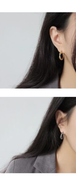 Twisted Hoop Earrings, 18K Gold Plated Medium Hoops Twist, Sterling Silver Twisted Hoops, Minimalist Hoops, Christmas Gift 18 Twisted Hoop Earrings, 18K Gold Plated Medium Hoops Twist, Sterling Silver Twisted Hoops, Minimalist Hoops, Christmas Gift -Jewellery Soldes Boutique il fullxfull.4481877099 4pmq