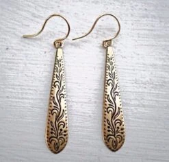 Dangle Drop Earrings/Best Seller/Boho Earrings/Etched Earrings/Christmas Gift/Dainty Earrings/Gift For Her/Silver Dangle Earrings -Jewellery Soldes Boutique il fullxfull.4512643473 675l