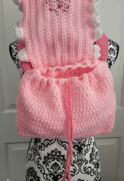 Strawberry Backpack | Crochet Drawstring Bag | Pastel | Handmade | Cute | Christmas Gift Idea -Jewellery Soldes Boutique il fullxfull.4552367726 406a