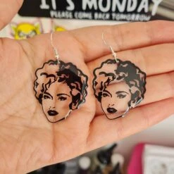 Madonna Earrings. Christmas Gift. 90's Music. Gift For Her. Handmade -Jewellery Soldes Boutique il fullxfull.4704549640 oqqs