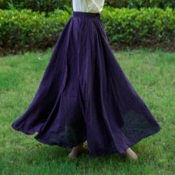 Custom Size Cotton Linen Skirt Soft And Flowing Linen Skirt Travel Skirt Beach Skirt Gift For Her Light Green Christmas Gift -Jewellery Soldes Boutique il fullxfull.4745695282 mmlm