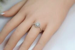 Christmas Special Price - Cremation Ashes & Memorial Halo Ring 'Roxanne' -Jewellery Soldes Boutique il fullxfull.4750694539 4j6l