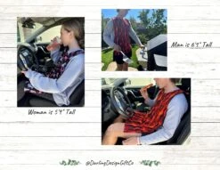 Extra Long Adult Bib | Car Apron | Car Bib | Elderly Gifts | Christmas Gift | Cat Apron | Grandparent Gift | Commuter Gift | Traveler Gift -Jewellery Soldes Boutique il fullxfull.4800710908 a8uk