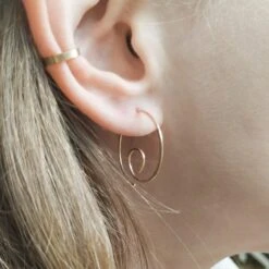 Christmas Sale - Spiral Hoop Earrings - Sterling Silver Hoop Earrings - Gold Spiral Earrings -Jewellery Soldes Boutique il fullxfull.4864784636 ay11