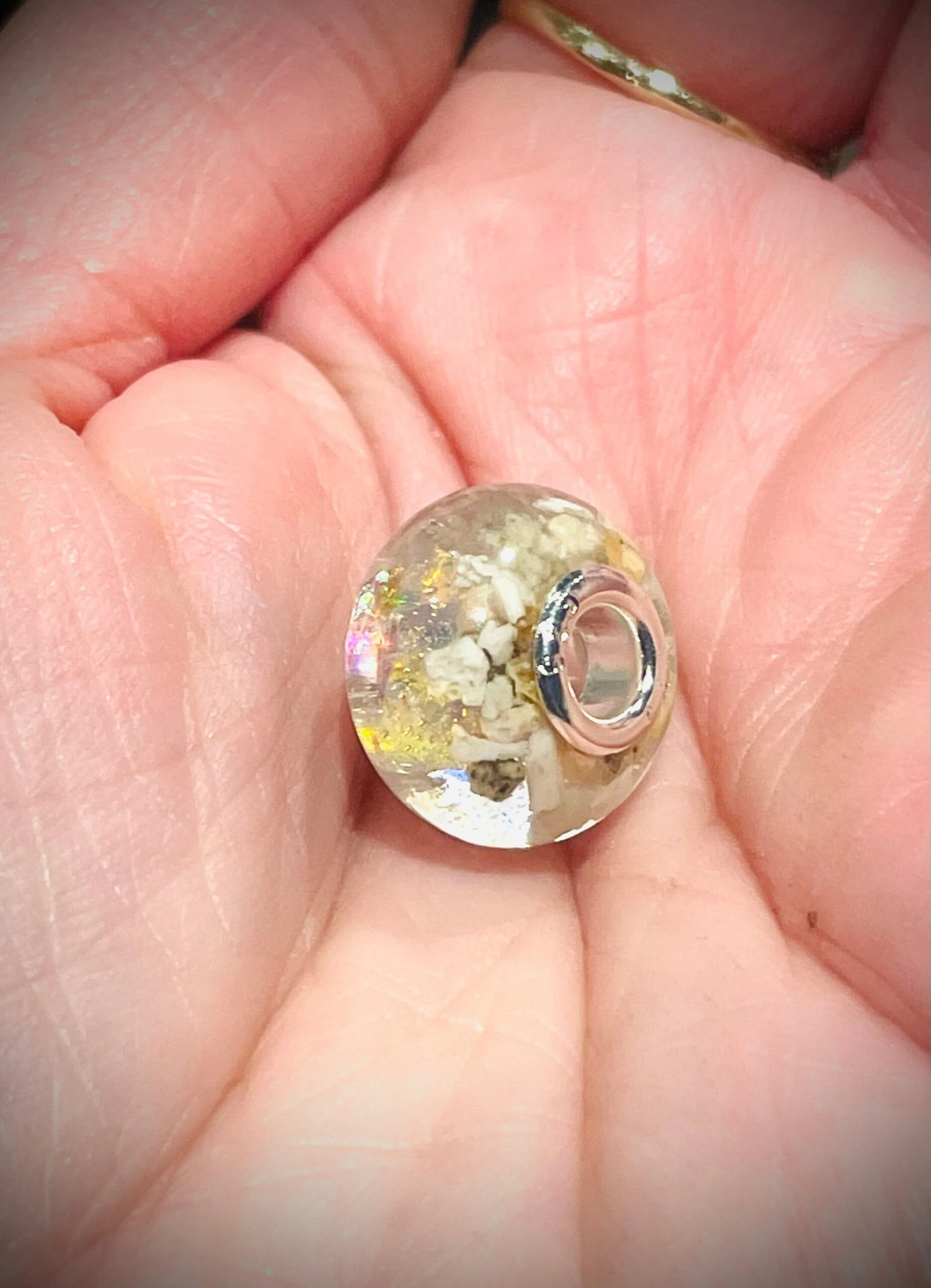 Horse/Pet Or Human Memorial Keepsake Ashes/ Cremation Bead. 925 Silver Plated/ Solid Silver/Rose Gold. For Charm Bracelet. Christmas Gift 7 Horse/Pet Or Human Memorial Keepsake Ashes/ Cremation Bead. 925 Silver Plated/ Solid Silver/Rose Gold. For Charm Bracelet. Christmas Gift - Image 5