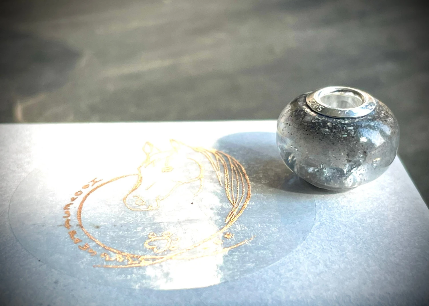 Horse/Pet Or Human Memorial Keepsake Ashes/ Cremation Bead. 925 Silver Plated/ Solid Silver/Rose Gold. For Charm Bracelet. Christmas Gift 6 Horse/Pet Or Human Memorial Keepsake Ashes/ Cremation Bead. 925 Silver Plated/ Solid Silver/Rose Gold. For Charm Bracelet. Christmas Gift - Image 4