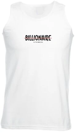 Billionaire In The Making Mens Funny Motivational Motivated Vest Vests Top Tank Gym Workout Exercise Birthday Gift Xmas Christmas Present