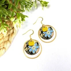 Women's Boho Earrings, Flower And Leaf Jewelry, Women's Christmas Gift, Boho Chic Jewelry, Handmade, Gift For Her, Flower Jewelry -Jewellery Soldes Boutique il fullxfull.4930441063 mwal