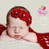 RED Christmas Headband Baby Headband- Easter Bows - 8 Color Options - Baby Girl Headbands Baby Band - Infant Headband - Red Headband -