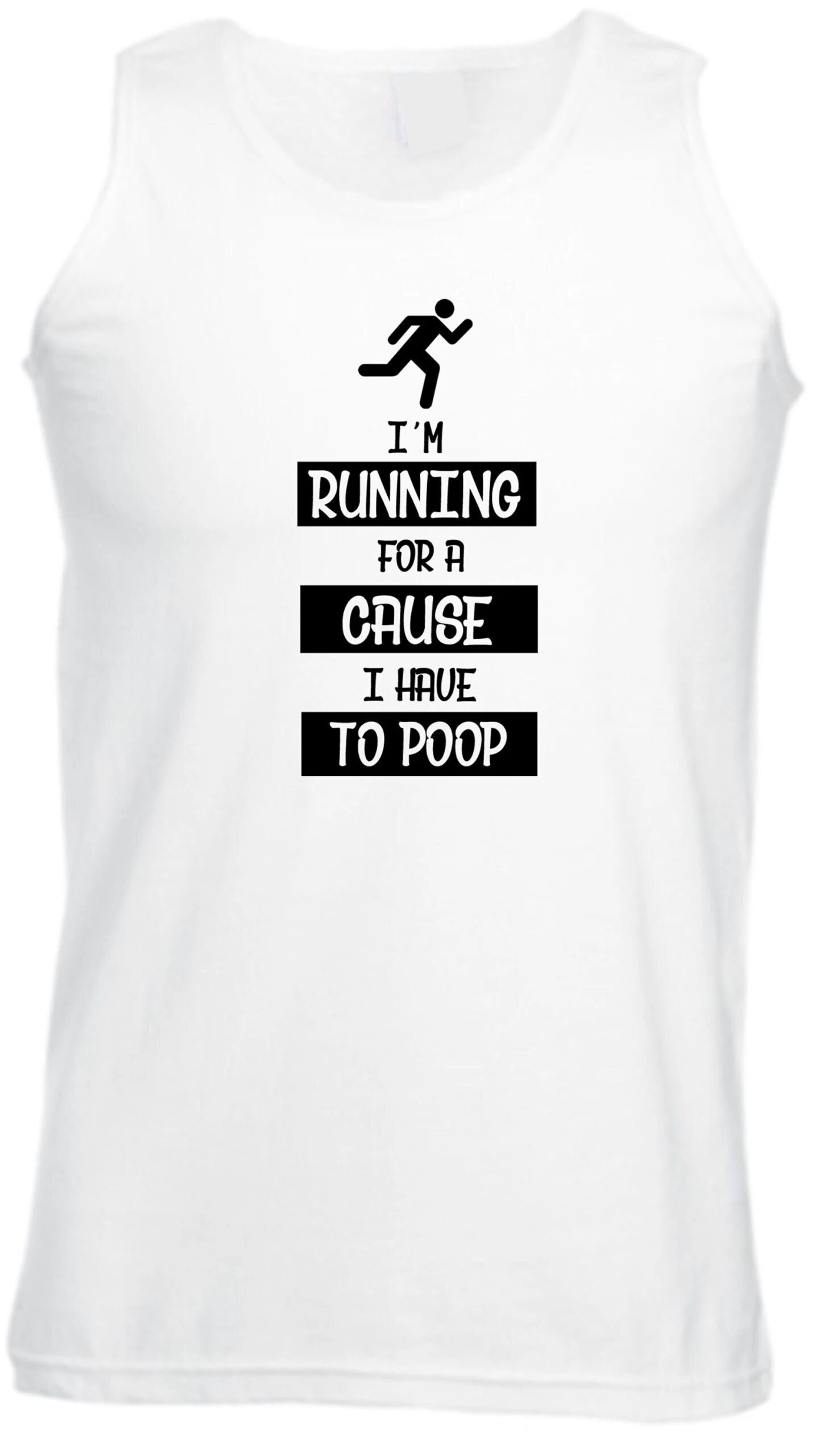 I'm Running For A Cause I Have To Poop Funny Cause Mens Vest Vests Gym Workout Exercise Yoga Unisex Gift Joke Top Christmas Dad Father Top 5 I'm Running For A Cause I Have To Poop Funny Cause Mens Vest Vests Gym Workout Exercise Yoga Unisex Gift Joke Top Christmas Dad Father Top - Image 3