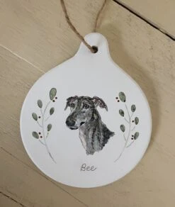 Custom Dog Christmas Ornament, Personalized Christmas Ornament, Ceramic Dog Ornament, Gift For Dog Lover, Stocking Stuffer, Dog Ornament -Jewellery Soldes Boutique il fullxfull.4983453866 j7o2