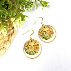 Ethnic Earrings For Women, Mayan Aztec Jewelry, Art Deco, Boho Chic, Christmas Gift For Her, Colorful Jewelry, Handmade -Jewellery Soldes Boutique il fullxfull.5023474445 7p8y