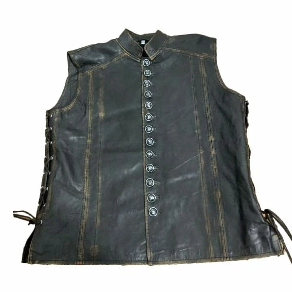 Medieval Mens Leather Vest Handmade | Renaissance Vintage Genuine Leather Vest | Medieval Vest Christmas Gift | Gifts For Him 5 Medieval Mens Leather Vest Handmade | Renaissance Vintage Genuine Leather Vest | Medieval Vest Christmas Gift | Gifts For Him - Image 3