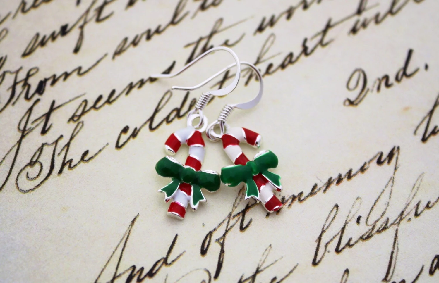 Candy Cane Earrings • Christmas Earrings • Christmas Jewelry • Holiday Earrings • Christmas Gift • Stocking Stuffer • Holiday Jewelry 6 Candy Cane Earrings • Christmas Earrings • Christmas Jewelry • Holiday Earrings • Christmas Gift • Stocking Stuffer • Holiday Jewelry - Image 4