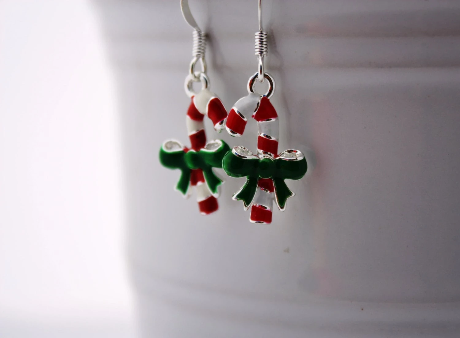 Candy Cane Earrings • Christmas Earrings • Christmas Jewelry • Holiday Earrings • Christmas Gift • Stocking Stuffer • Holiday Jewelry 4 Candy Cane Earrings • Christmas Earrings • Christmas Jewelry • Holiday Earrings • Christmas Gift • Stocking Stuffer • Holiday Jewelry - Image 2