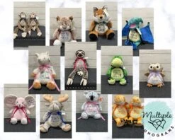 Personalized Stuffed Animal Completely Customizable Baby Shower New Baby Baptism Adoption Christmas Birthday Gift -Jewellery Soldes Boutique il fullxfull.5105089991 tbpa