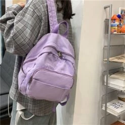 Mini Multi-style Canvas Small Backpack,women's Travel Backpack,Solid Color Backpack, Shoulder Bag,Korean Bag,give Her Gifts,Christmas Gifts -Jewellery Soldes Boutique il fullxfull.5112598586 lrt1