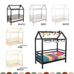 Montessori Bed Frame Toddler Room, Canopy House Bed For Girls Platform Bed For Toddler Bed Frame Double Bed Frame Christmas Gift For Boys -Jewellery Soldes Boutique il fullxfull.5147239022 hdxt