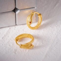 Hognose Snake Earrings In Gold Vermeil With Gemstone Eyes. Snake Earrings. Animal Lover Gift. Gift For Her. Gold Earrings. Christmas Gift 14 Hognose Snake Earrings In Gold Vermeil With Gemstone Eyes. Snake Earrings. Animal Lover Gift. Gift For Her. Gold Earrings. Christmas Gift -Jewellery Soldes Boutique il fullxfull.5158915943 fkph