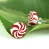 Peppermint Earrings, Christmas Earrings, Peppermint Candy Earring, Holiday Jewelry, Whimsical Christmas Jewelry, Quirky Fun Stocking Stuffer