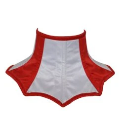 Red White Satin Christmas Neck Corset With Back Lace Up -Jewellery Soldes Boutique il fullxfull.5199910354 awt0