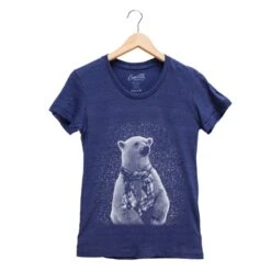 Polar Bear Tshirt, Bear Shirt, Womens Junior Tshirt, Cute Tshirt, Christmas Gift, Christmas Shirt, Animal Shirt, Graphic Tee
