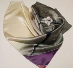 Silk Bandana Hand Painted Floral Square 100% Silk Scarf Women Handmade Personalized Unique Wedding Gift Birthday Christmas Gift For Her -Jewellery Soldes Boutique il fullxfull.5232021361 7di8