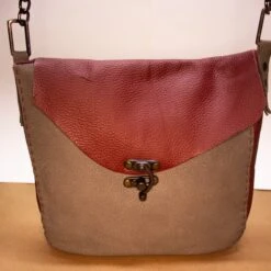 Slim Leather Bag | Crossbody Shoulder Bag For Women | Gray-Red Colored | Leather Bag Women Fashion | Christmas Gift Bags For Women | -Jewellery Soldes Boutique il fullxfull.5241956128 1has