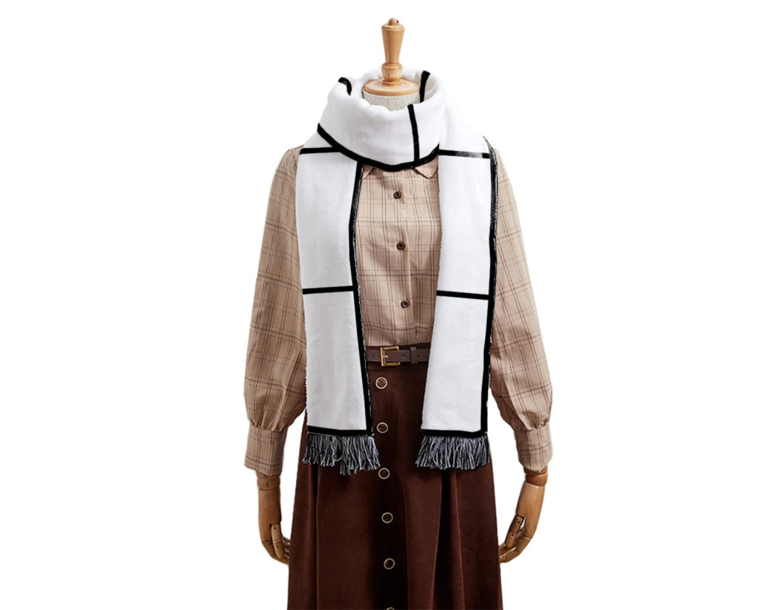 5x Pack Sublimation Panel Scarf Blanks | Custom Photo Panel Scarf | Polyester 6 Panels Scarf | Winter Panel Scarf For Christmas 8 5x Pack Sublimation Panel Scarf Blanks | Custom Photo Panel Scarf | Polyester 6 Panels Scarf | Winter Panel Scarf For Christmas - Image 6