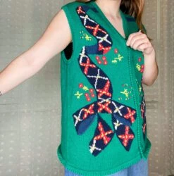Vintage Knit Sweater Vest | Size Women's Large | Country Suburbans | Christmas Sweater Vest | Embroidered Vest -Jewellery Soldes Boutique il fullxfull.5246677399 cpge