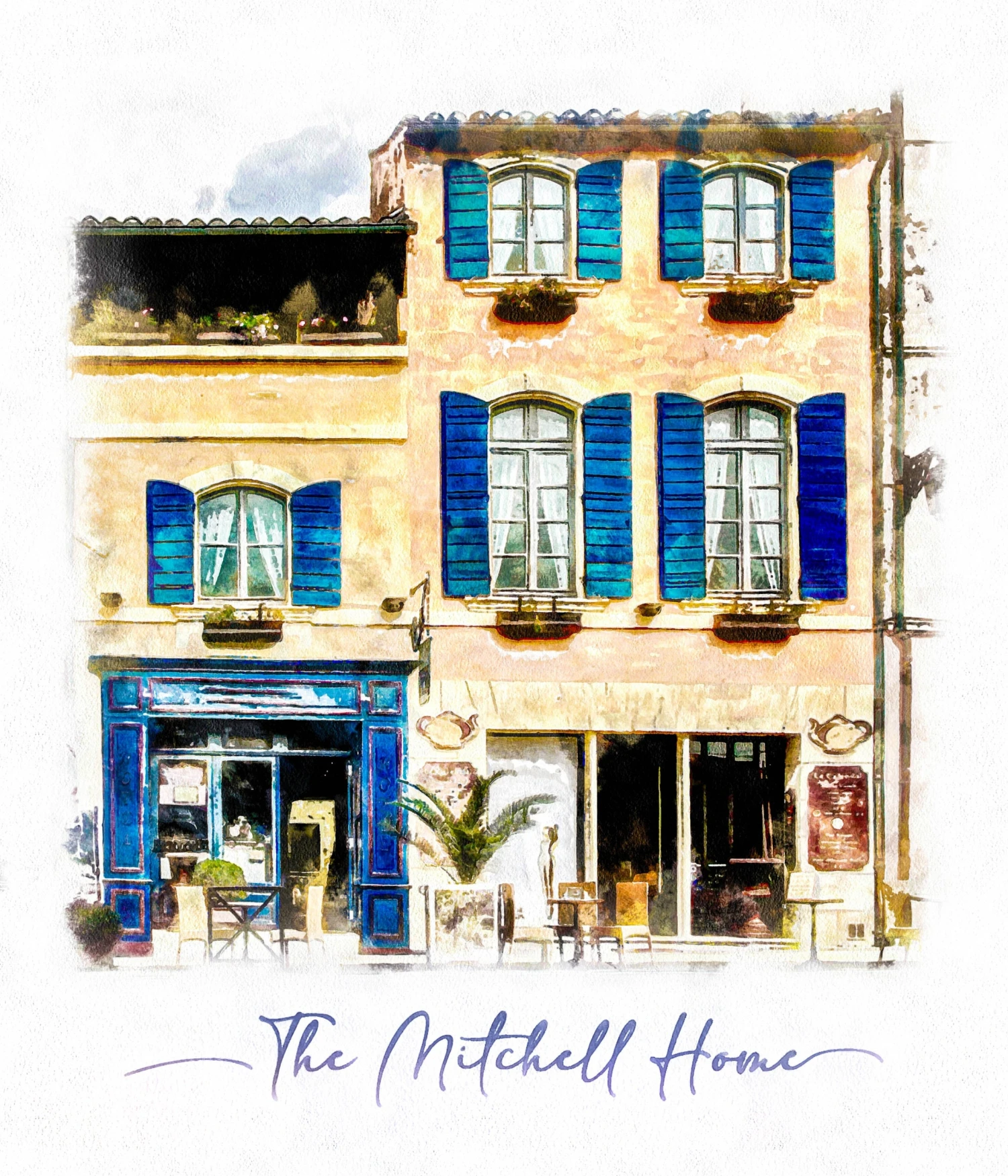 Personalized House Portrait From Photo. Custom Home Watercolor Painting. Realtor Closing, Moving Away, New Home, First House Christmas Gift. 10 Personalized House Portrait From Photo. Custom Home Watercolor Painting. Realtor Closing, Moving Away, New Home, First House Christmas Gift. - Image 8