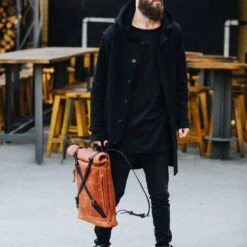 Computer Backpack For Men Leather Roll Top Backpack Bag Leather Rucksack Christmas Gift 19 Computer Backpack For Men Leather Roll Top Backpack Bag Leather Rucksack Christmas Gift -Jewellery Soldes Boutique il fullxfull.5262512050 ilwa