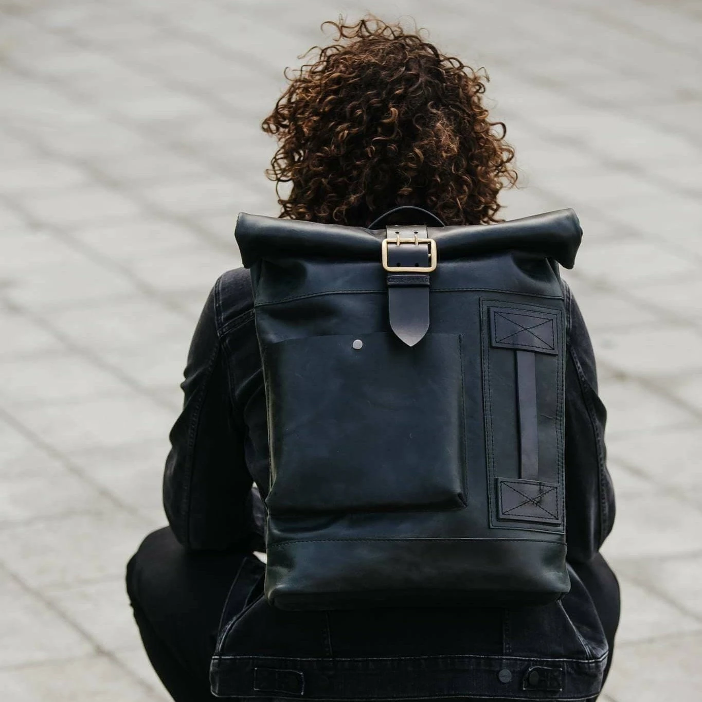 Leather Backpack Men Roll Top Backpack Computer Backpack Laptop Purse For Men Christmas Gift 9 Leather Backpack Men Roll Top Backpack Computer Backpack Laptop Purse For Men Christmas Gift - Image 7