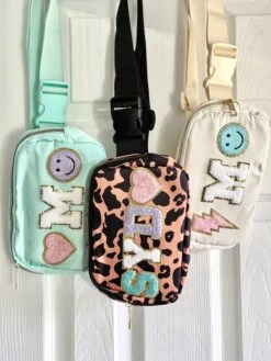 Personalized Belt Bag Girl Birthday Gift Custom Fanny Pack Gift For Girl Toddler Purse Christmas Present Tween Customized Letter Patch Bag -Jewellery Soldes Boutique il fullxfull.5278782555 2g26